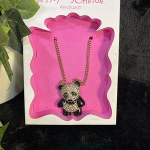 Betsey Johnson Gold and Pink Lip Print Box